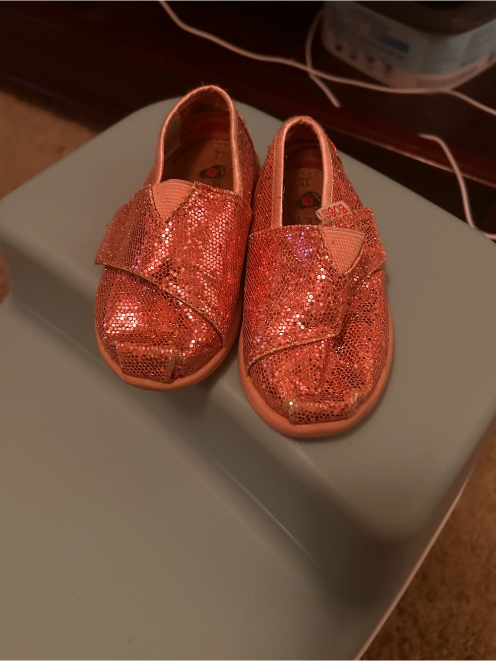 BOBS from Skechers Girls' Sequin Moccasins in Rose Pink
